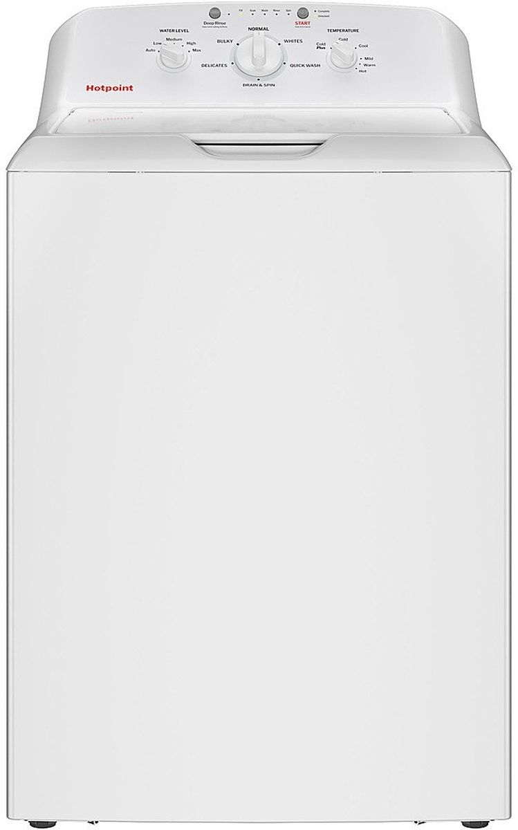 Hotpoint 4 cu. ft. Stainless Steel White Top Load Washer