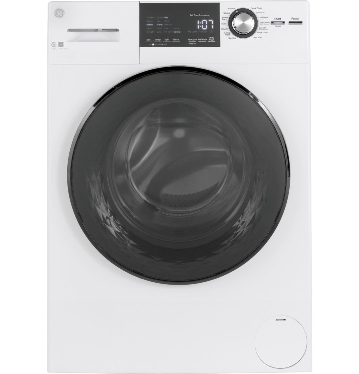GE 2.4 cu. ft. White Front Load Washer