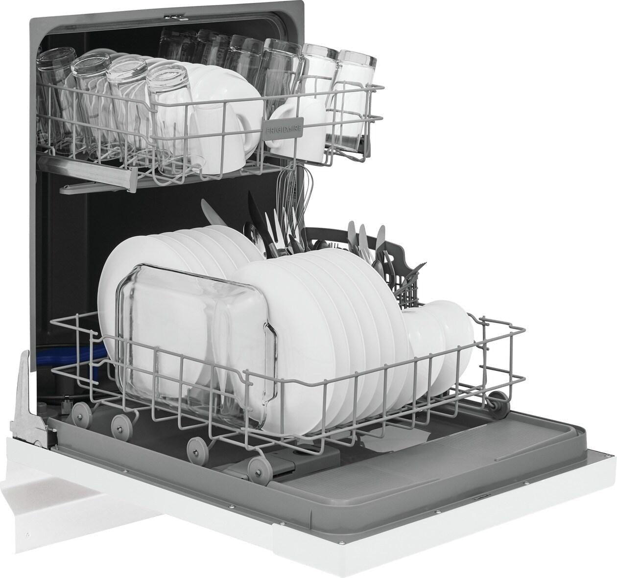 Frigidaire FDPC4221AW 24″ Built-In Dishwasher, Front Control, White