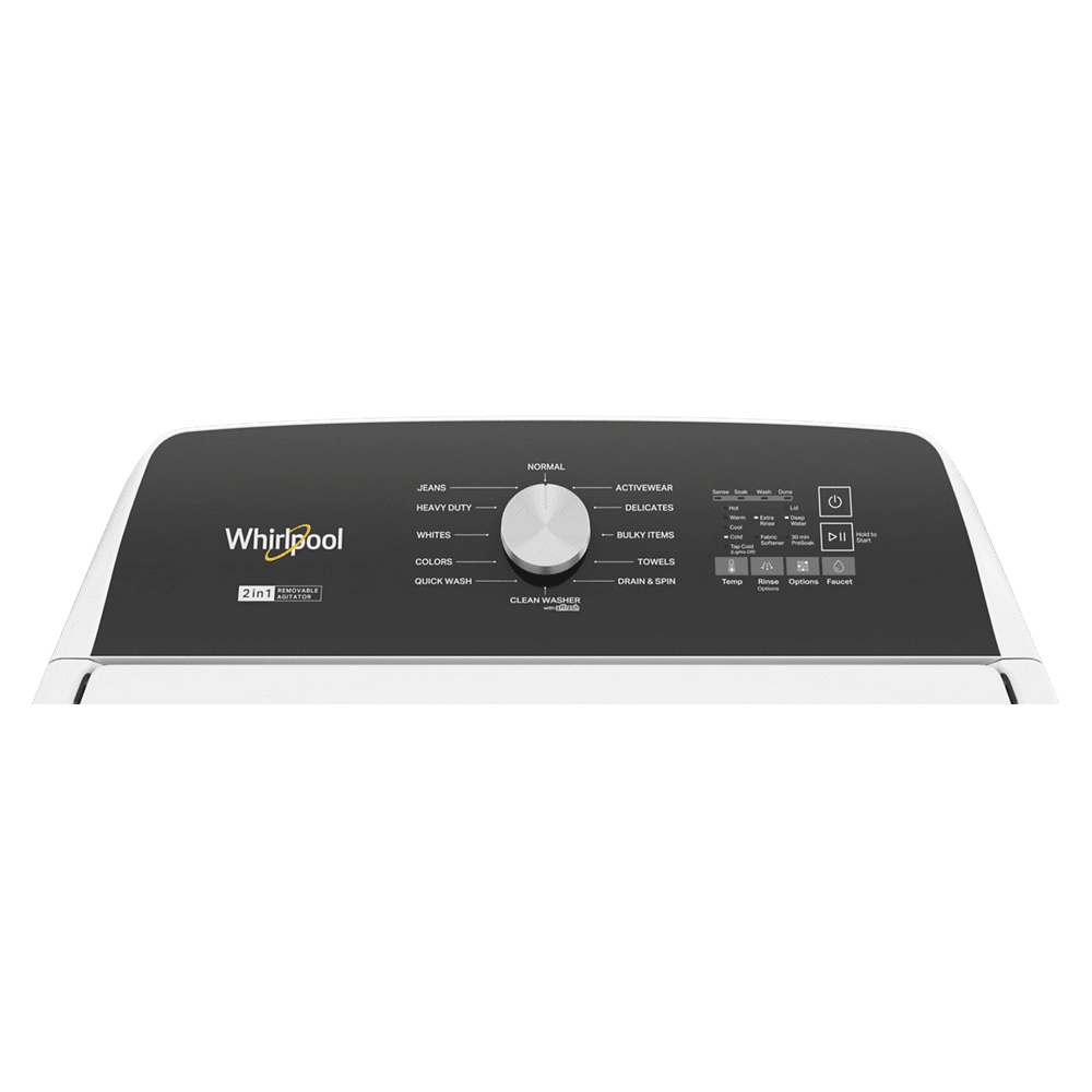 Whirlpool WTW5057LW 4.7 – 4.8 Cu. ft. Top Load Washer w/ Removable Agitator
