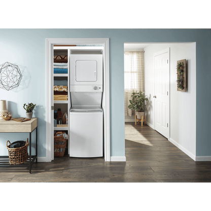 Whirlpool WET4024HW 24 inch White Electric Washer/Dryer Stacked Laundry Center