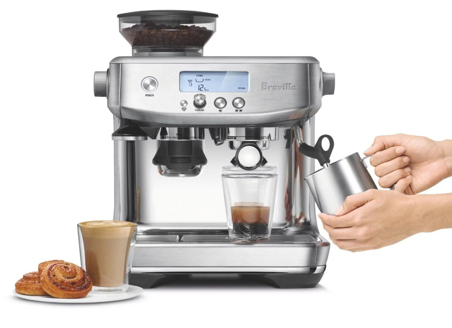 Breville BES878BSS The Barista Pro Espresso Machine – Stainless Steel