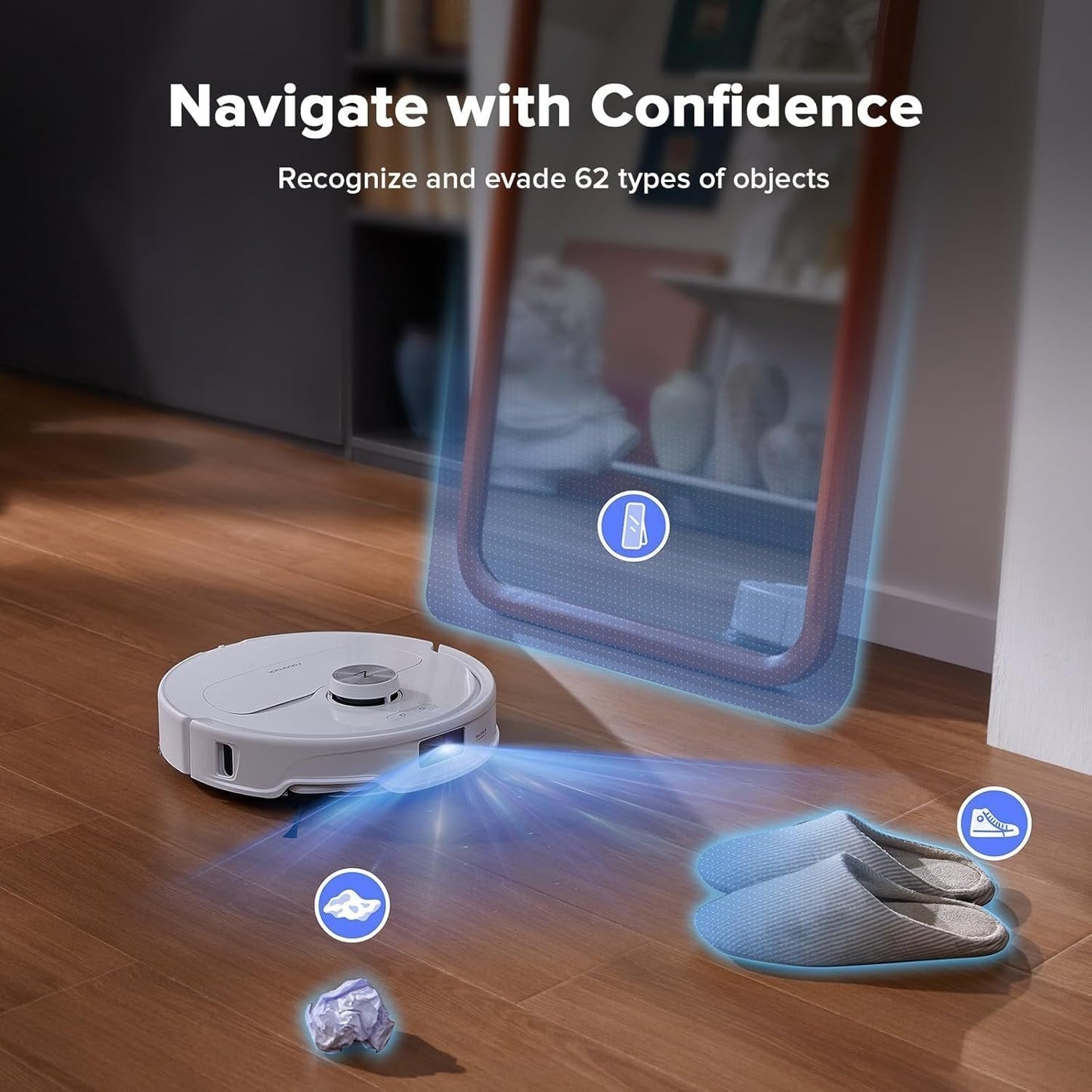 Roborock Qrevo Edge S5A Robot Vacuum & Mop, 18,500Pa, Zero-Tangle