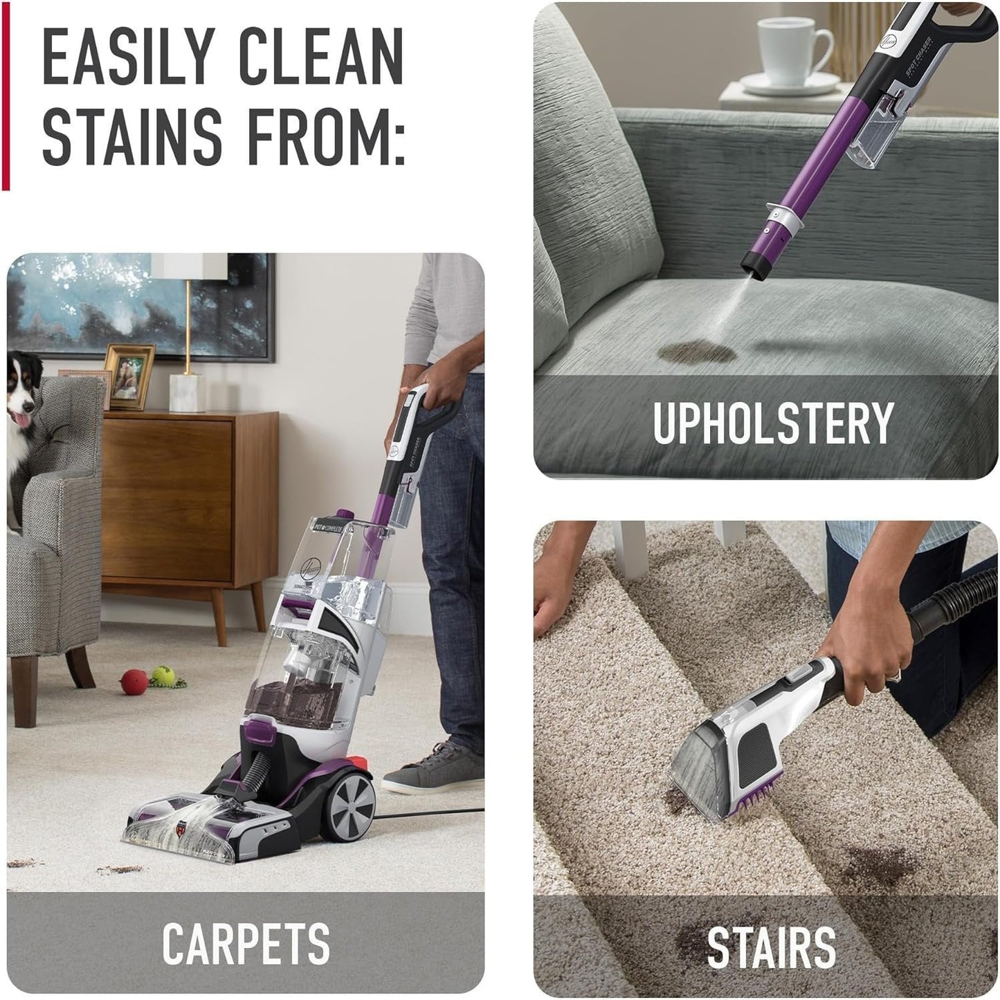 Hoover Smartwash Automatic Carpet Cleaner Machine, FH52000, Turquoise