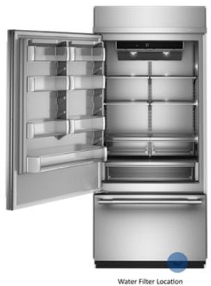 KitchenAid 20.9 cu. ft. Stainless Steel Bottom Freezer Refrigerator