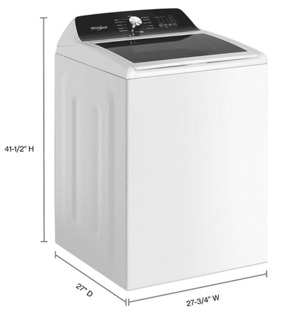 Whirlpool WTW5020SW 4.6 Cu. Ft. Top Load Impeller Washer