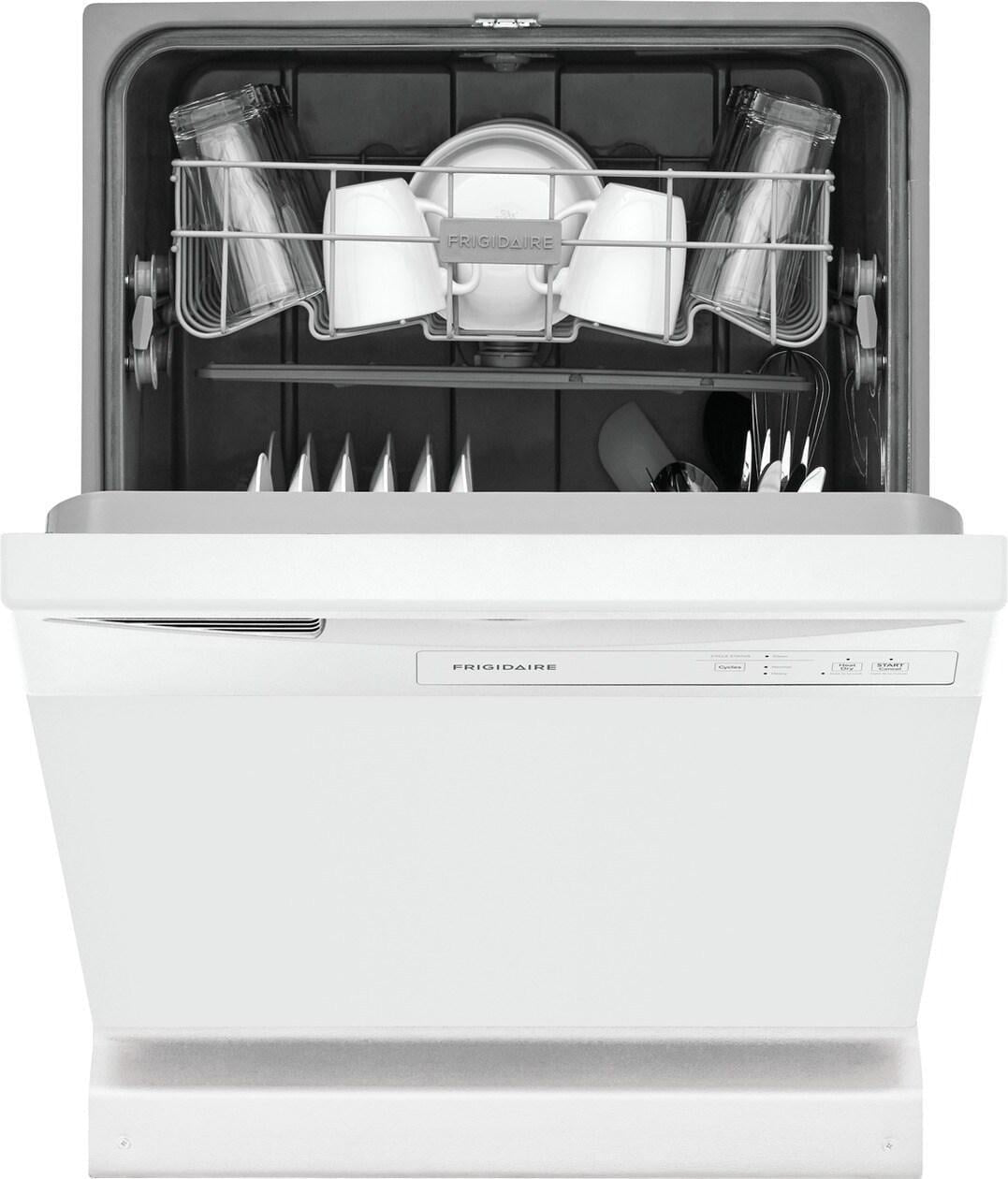 Frigidaire FDPC4221AW 24″ Built-In Dishwasher, Front Control, White