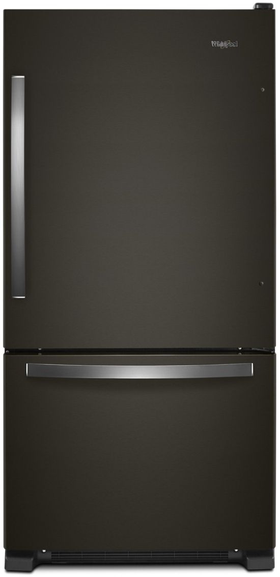Whirlpool 22.1 cu. ft. Black Stainless Steel Bottom Freezer Refrigerator